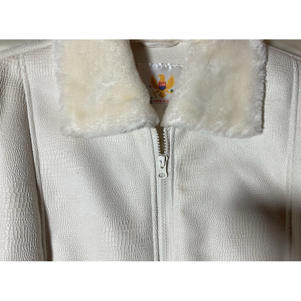 Ameri Mode Faux Leather/Shearling Coat - Size S, … - image 2